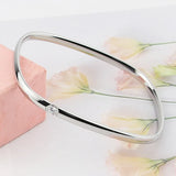 Crystal Titanium Steel Love Bangle Wedding Jewelry