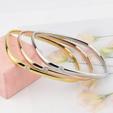 Crystal Titanium Steel Love Bangle Wedding Jewelry