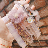 Purple Series Choker Daisy Lace Flowers Necklace