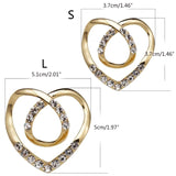 Heart Metal Knot Button Scarf Rings Clip Lady Waist T-Shirt Tie Clip