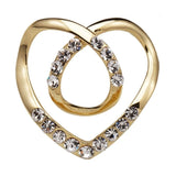 Heart Metal Knot Button Scarf Rings Clip Lady Waist T-Shirt Tie Clip