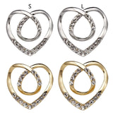 Heart Metal Knot Button Scarf Rings Clip Lady Waist T-Shirt Tie Clip