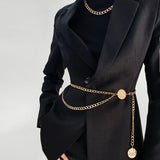 Women's Metal Chain Fringes Hip Waist Belt