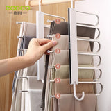 6-in-1 Scarf Magic Foldable Hanger Stainless Steel Tie Closet Organizer