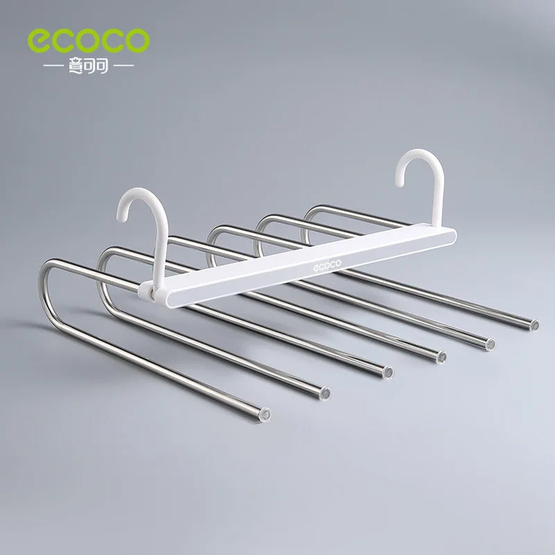 6-in-1 Scarf Magic Foldable Hanger Stainless Steel Tie Closet Organizer