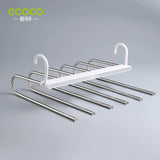 6-in-1 Scarf Magic Foldable Hanger Stainless Steel Tie Closet Organizer