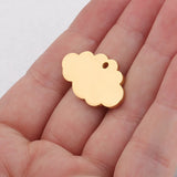 Cloud Charm Stainless Steel Mirror Polished Charm For Necklace DIY Women Jewelry