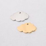 Cloud Charm Stainless Steel Mirror Polished Charm For Necklace DIY Women Jewelry