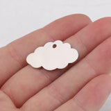 Cloud Charm Stainless Steel Mirror Polished Charm For Necklace DIY Women Jewelry