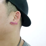 Cloud Words Stud Earrings for Woman
