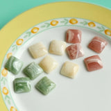 Cloud and Fog Blooming Effect Resin Ear Stud Patch DIY Accessories 8pcs