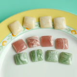 Cloud and Fog Blooming Effect Resin Ear Stud Patch DIY Accessories 8pcs
