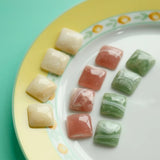 Cloud and Fog Blooming Effect Resin Ear Stud Patch DIY Accessories 8pcs