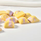 Cloud Water Ripple Resin Half Pill Patch Earrings