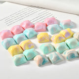 Cloud Water Ripple Resin Half Pill Patch Earrings