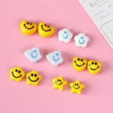 DIY Beaded Necklace Kit - Ceramic Beads, Stars, Smiley, Flowers