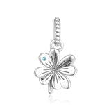 Clover Dangle Beads 925 Silver Woman DIY Beads