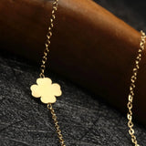 Clover Necklace Chain Vintage Pendant Chains Necklace for Women