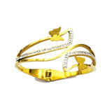 Clover Stainless Steel Sweet Butterfly Bracelet for Women Friends