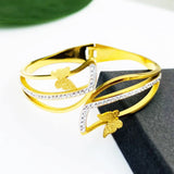 Clover Stainless Steel Sweet Butterfly Bracelet for Women Friends