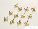 18K Clover of Four Leaves Double Hanging DIY Material