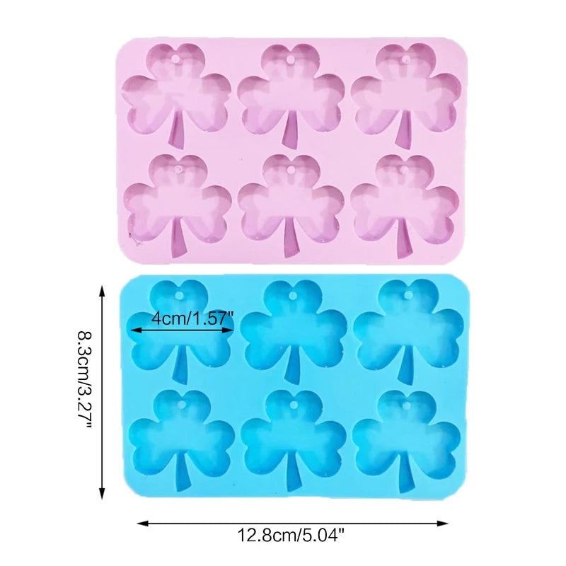 Clover-shaped Mirror Silicone Mold for Epoxy Resin DIY Craft