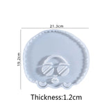 Epoxy Resin Mold for DIY Glasses Girl Cup Mat
