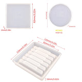 Coaster Mold Set Epoxy Resin Holder Silicone Mold Storage