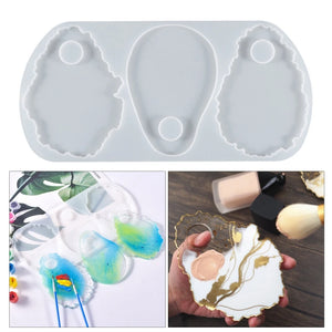 Epoxy Silicone Molds for Making Coaster, Agate Slices, Palette, Holder