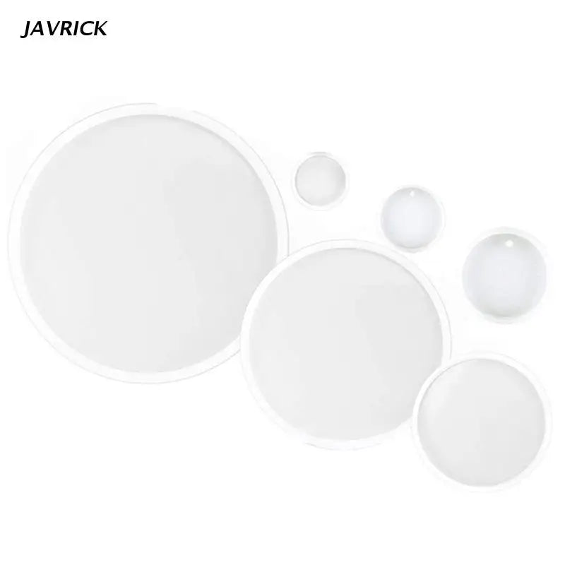 Round Coaster Resin Mold DIY Tray Mold for Keychain Making