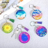 Round Coaster Resin Mold DIY Tray Mold for Keychain Making