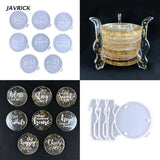 Coaster Resin Molds,8PCS Silicone & Storage Rack,Coaster Molds,Resin Casting