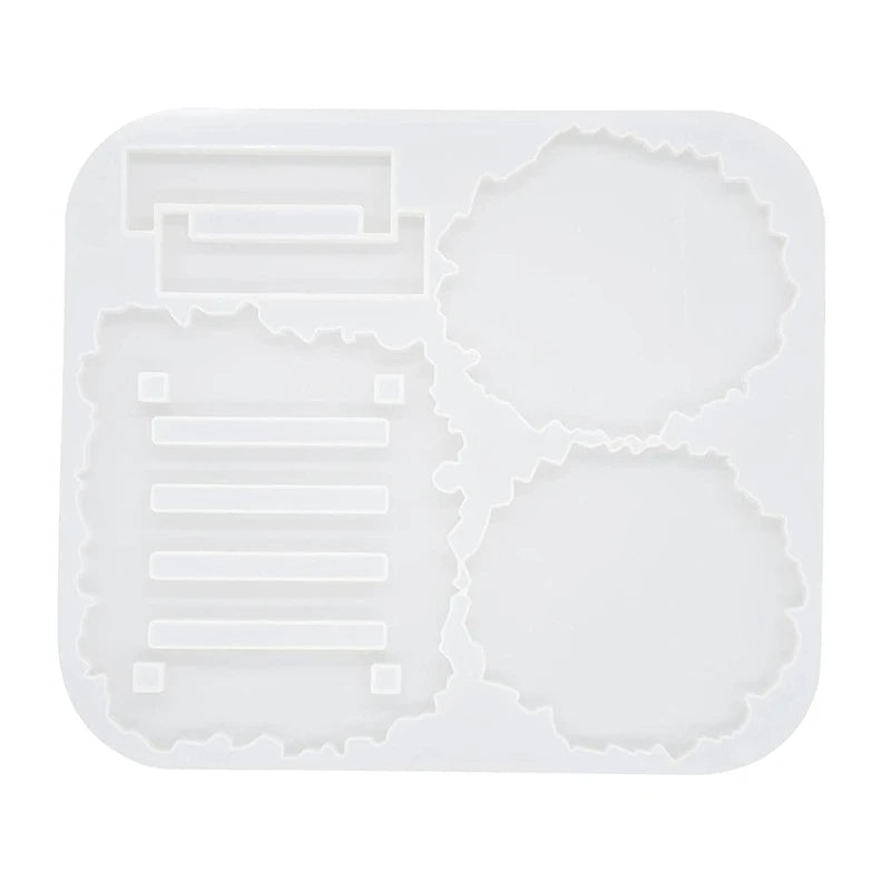 Irregular Coaster Resin Molds with Holder Mold