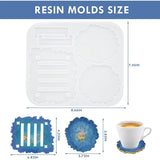 Irregular Coaster Resin Molds with Holder Mold