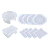 Resin Coaster Molds Set with Stand