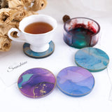 Coaster Resin Molds Set Cup Mat Holder Silicone Mold DIY Craft