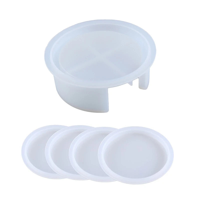 Resin Coaster Molds Set with Stand