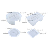 Resin Coaster Molds Set with Stand
