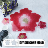 Coaster Resin Molds Silicone Epoxy Mould DIY Craft Tool for Cup Mat Casting