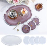 Coaster Resin Molds Silicone Tray Mold for DIY Crafts Cup Mats