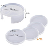 Silicone Coaster Storage Box Mould, Resin Epoxy Moulds for Cups Mats, Home Decor