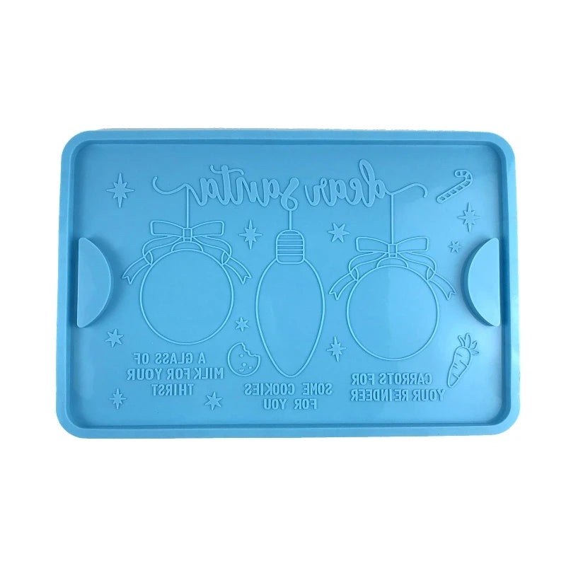 Resin Silicone Molds DIY Christmas Storage Tray Mold