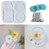 Coaster Silicone Mold Set for DIY Crystal Epoxy Resin