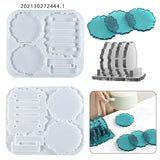Coaster Silicone Mold Set for DIY Crystal Epoxy Resin