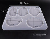 Coaster Silicone Molds Resin Jewelry Pressed Flower Irregular Cloud Shape Molds