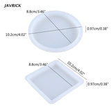 Silicone Coaster Resin Mold Round/Square Tray Epoxy Casting Mold