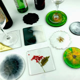 Coaster Silicone Resin Mold Square Round Epoxy Casting Molds