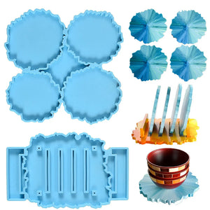 Epoxy Resin Coaster Stand Mold Set DIY Crafts Kit