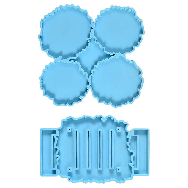 Epoxy Resin Coaster Stand Mold Set DIY Crafts Kit