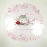 Coaster Tray Epoxy Resin Mold Cup Mat Pad Silicone Mould DIY